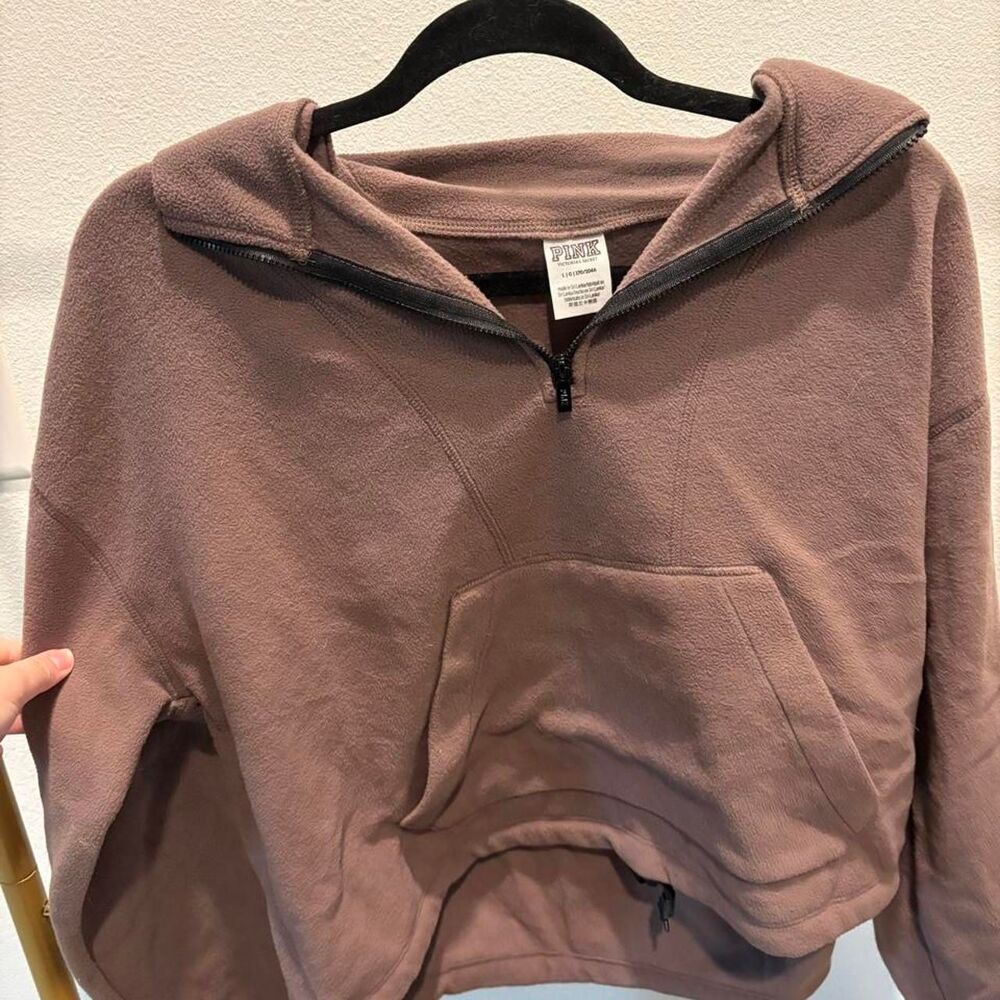 Victoria-s-secret Women's Brown and Pink Sweatshirt